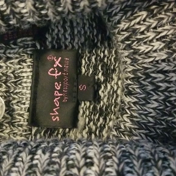 Shapefx Maxi Sweater Dress in Blk/Grey/Wht Heather - Picture 3 of 4